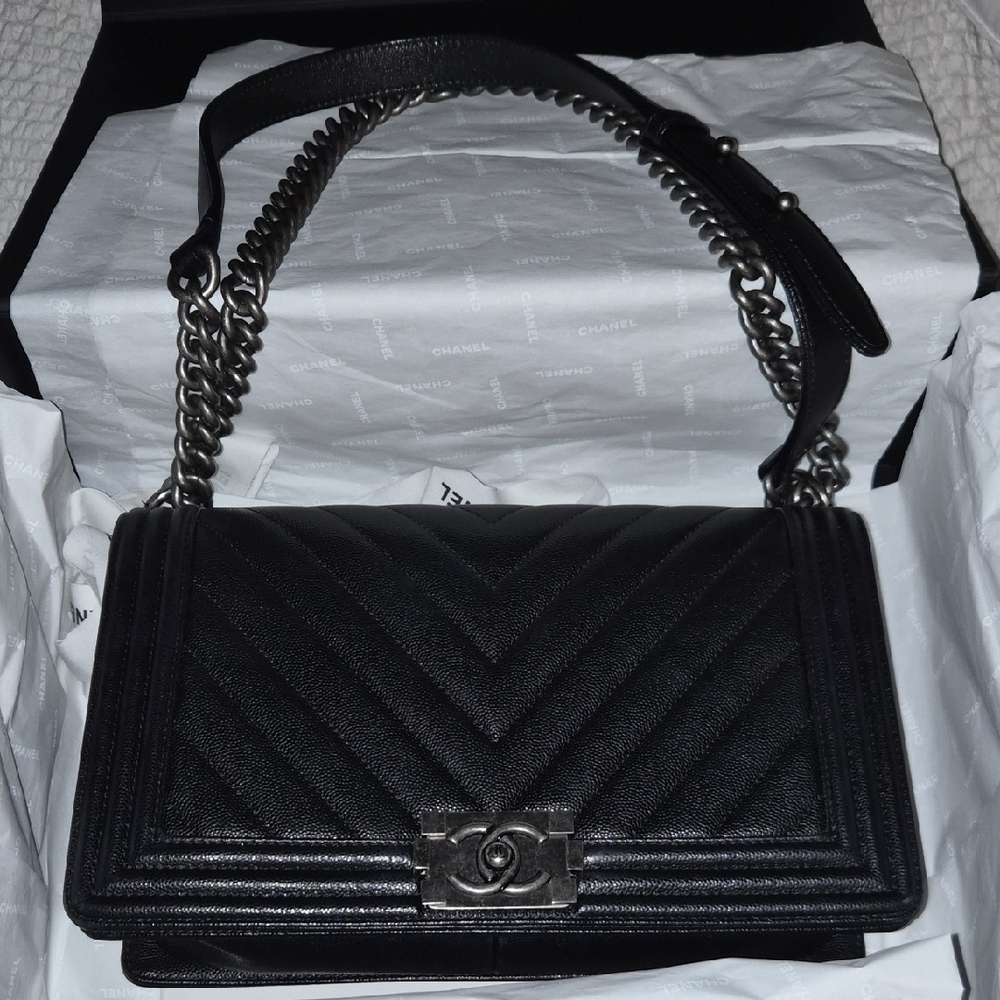 CHANEL Black Boy Bag